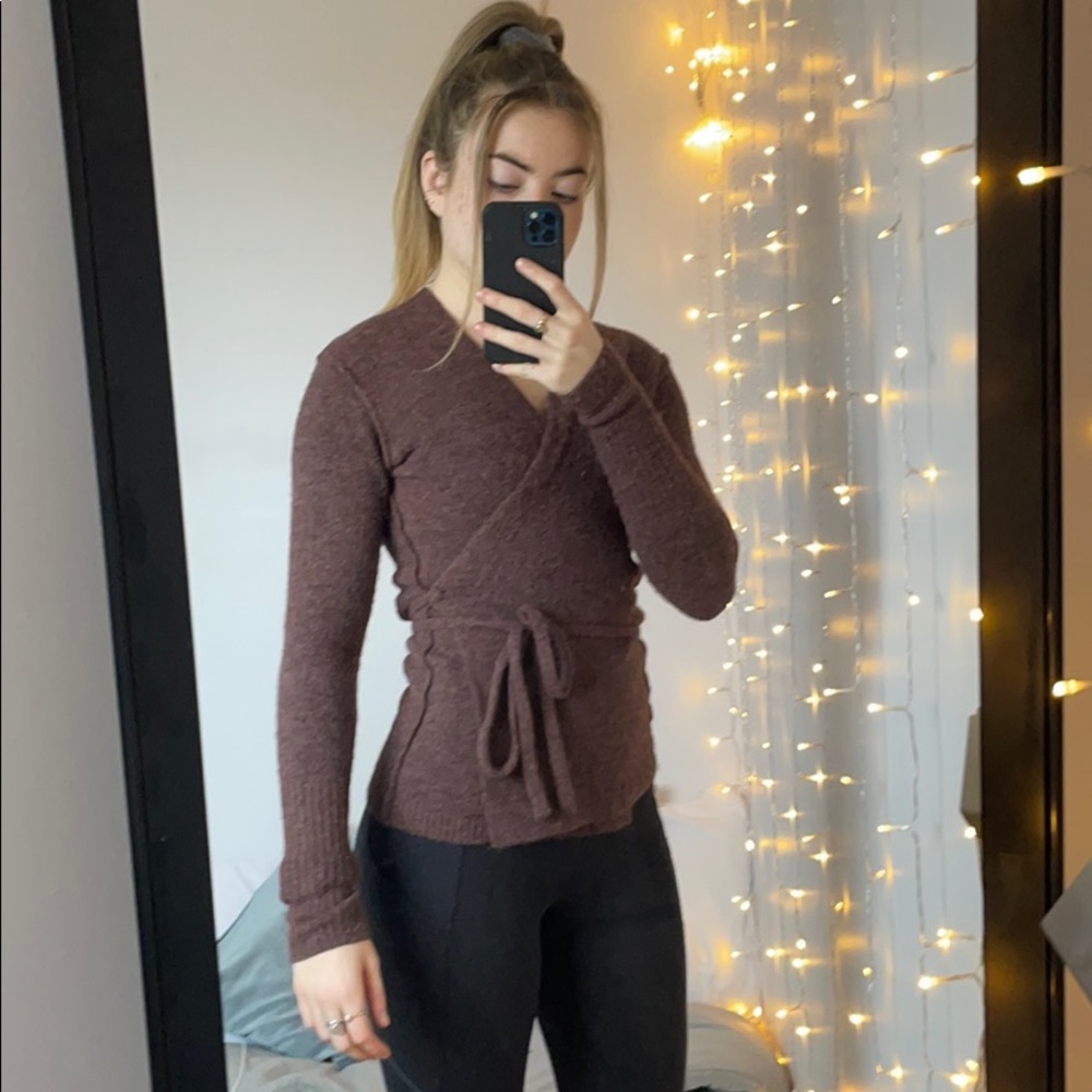 Aritzia Wrap Sweater